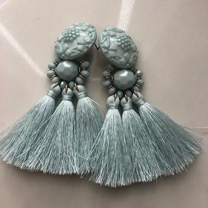 turquoise statement earrings - never worn!!!